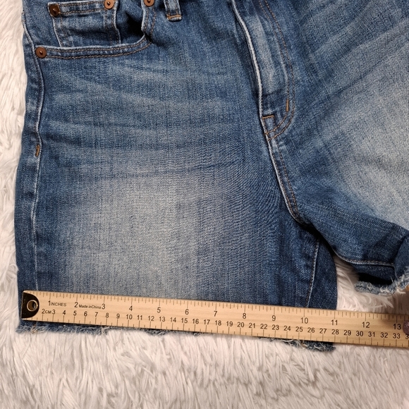 Madewell The Perfect Jean Short Shorts High Rise Denim Cut Off Womens Size 28 - Picture 8 of 11